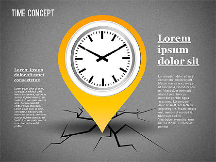 Tijd concept, Dia 10, 01312, Businessmodellen — PoweredTemplate.com