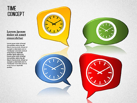 시간 개념, 슬라이드 2, 01312, 비즈니스 모델 — PoweredTemplate.com