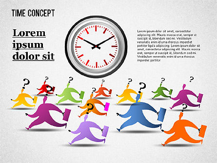 Tijd concept, Dia 5, 01312, Businessmodellen — PoweredTemplate.com