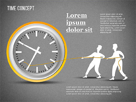 Tijd concept, Dia 8, 01312, Businessmodellen — PoweredTemplate.com