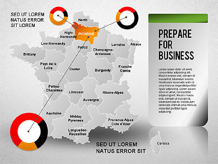 Diagramme de présentation en France, Diapositive 10, 01313, Modèles de présentations — PoweredTemplate.com