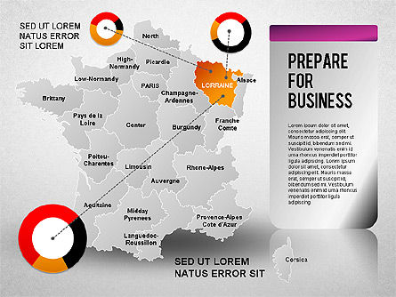 Francia Diagrama de Presentación, Diapositiva 13, 01313, Plantillas de presentación — PoweredTemplate.com