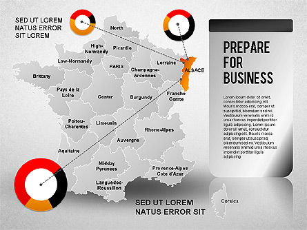 Diagramme de présentation en France, Diapositive 14, 01313, Modèles de présentations — PoweredTemplate.com