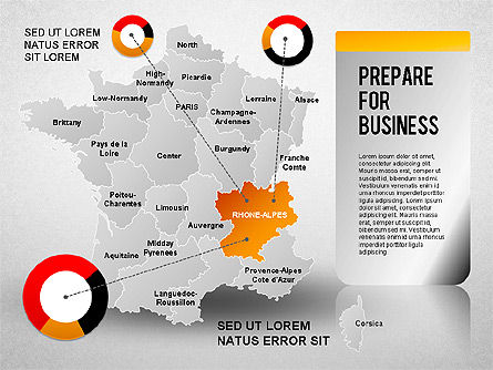Francia Diagrama de Presentación, Diapositiva 19, 01313, Plantillas de presentación — PoweredTemplate.com