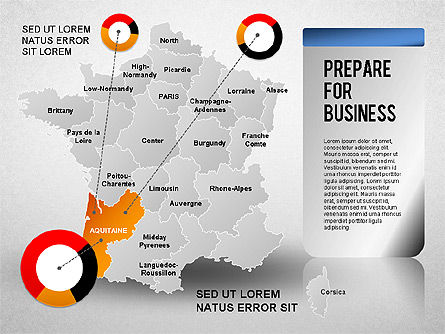 France Presentation Diagram, Slide 23, 01313, Presentation Templates — PoweredTemplate.com