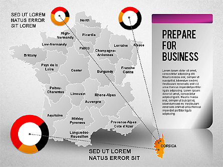 Diagram Presentasi Prancis, Slide 24, 01313, Templat Presentasi — PoweredTemplate.com