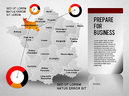Diagramme de présentation en France, Diapositive 4, 01313, Modèles de présentations — PoweredTemplate.com