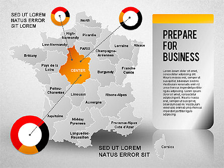 França diagrama de apresentação, Deslizar 7, 01313, Modelos de Apresentação — PoweredTemplate.com