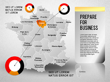 Diagramme de présentation en France, Diapositive 8, 01313, Modèles de présentations — PoweredTemplate.com