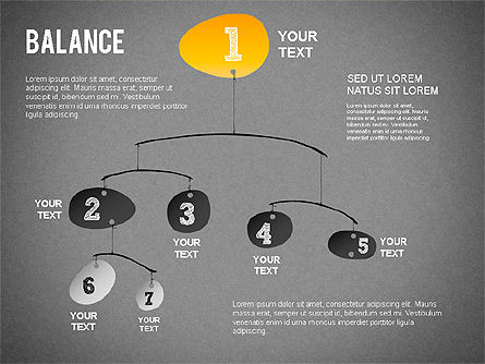 Diagrama del concepto de equilibrio, Diapositiva 11, 01317, Modelos de negocios — PoweredTemplate.com