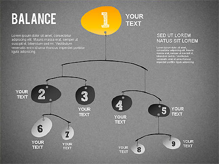 Balance Konzept Diagramm, Folie 12, 01317, Business Modelle — PoweredTemplate.com