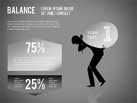 Diagrama del concepto de equilibrio, Diapositiva 13, 01317, Modelos de negocios — PoweredTemplate.com