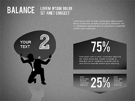 Diagrama del concepto de equilibrio, Diapositiva 14, 01317, Modelos de negocios — PoweredTemplate.com
