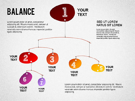 Diagrama del concepto de equilibrio, Diapositiva 3, 01317, Modelos de negocios — PoweredTemplate.com