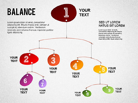 Diagrama del concepto de equilibrio, Diapositiva 4, 01317, Modelos de negocios — PoweredTemplate.com