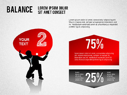 Diagrama del concepto de equilibrio, Diapositiva 6, 01317, Modelos de negocios — PoweredTemplate.com