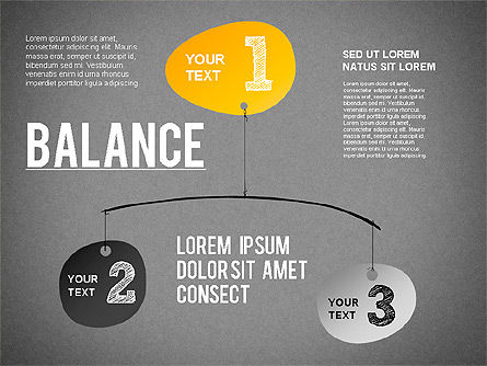 Schéma de concept d'équilibre, Diapositive 9, 01317, Modèles commerciaux — PoweredTemplate.com
