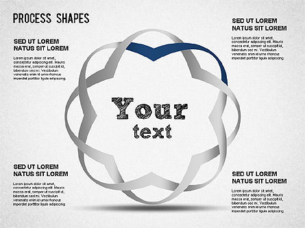 Colección de formas, Diapositiva 13, 01318, Diagramas de la etapa — PoweredTemplate.com