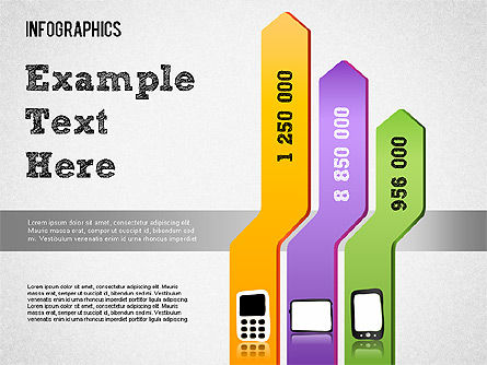 영업 및 유통 infographics, 파워 포인트 템플릿, 01322, 비즈니스 모델 — PoweredTemplate.com