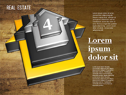Diagramme du puzzle immobilier, Diapositive 12, 01325, Modèles commerciaux — PoweredTemplate.com