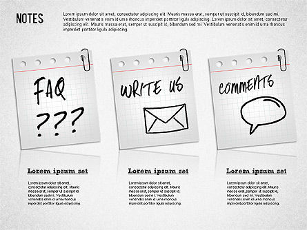 Tips and Notes Shapes, Slide 11, 01326, Shapes — PoweredTemplate.com