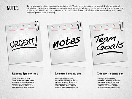 Tips and Notes Shapes, Slide 12, 01326, Shapes — PoweredTemplate.com