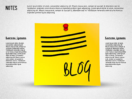 Tips and Notes Shapes, Slide 5, 01326, Shapes — PoweredTemplate.com