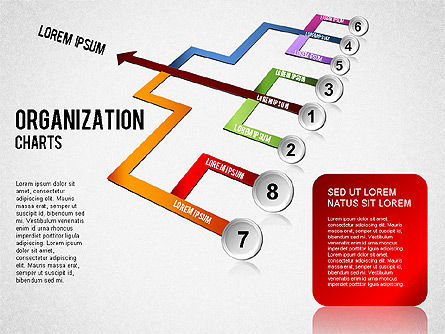 Organigramme, Diapositive 8, 01327, Graphiques organisationnels — PoweredTemplate.com