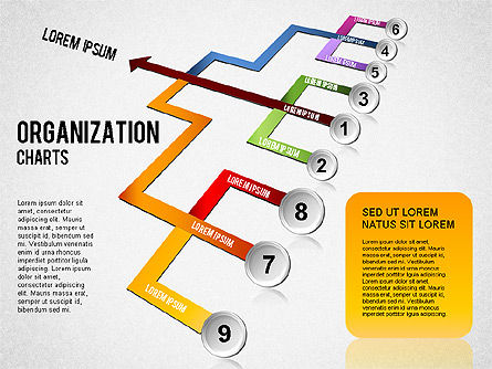 Organizational Chart, Slide 9, 01327, Organizational Charts — PoweredTemplate.com