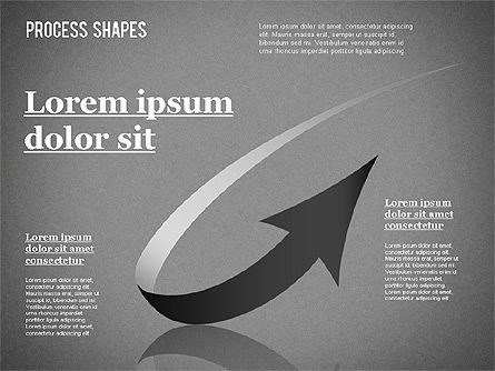 Colored Curved Arrows, Slide 16, 01329, Shapes — PoweredTemplate.com