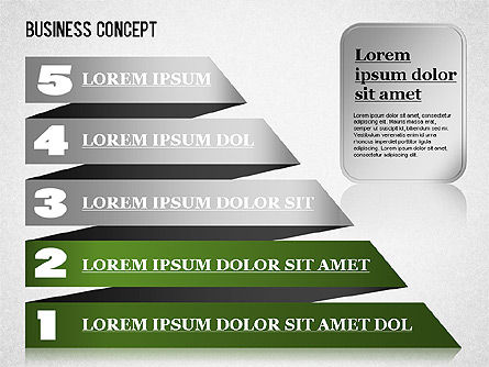 Formes colorées d'origami, Diapositive 11, 01330, Formes — PoweredTemplate.com