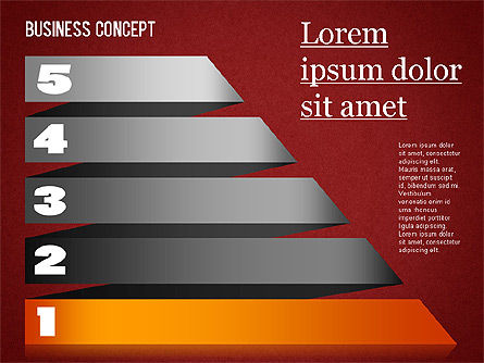 Formes colorées d'origami, Diapositive 16, 01330, Formes — PoweredTemplate.com