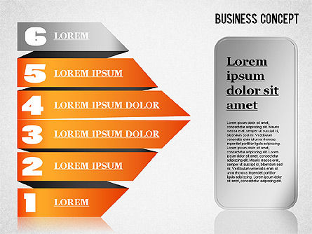 다채로운 종이 접기 모양, 슬라이드 7, 01330, 모양 — PoweredTemplate.com