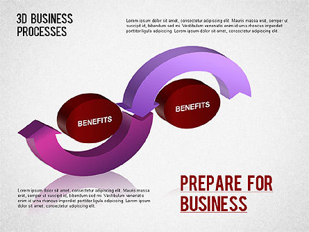 3D Business Process Diagram, Slide 5, 01331, Process Diagrams — PoweredTemplate.com