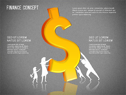 Finanzielle Konzeptdiagramme gesetzt, Folie 10, 01334, Business Modelle — PoweredTemplate.com