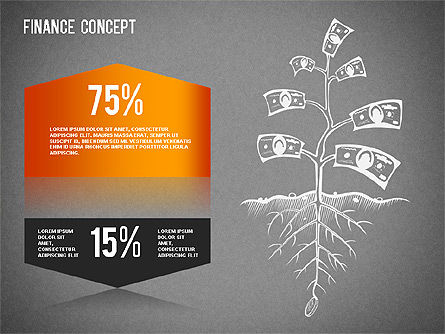 Diagrammes de concepts financiers définis, Diapositive 8, 01334, Modèles commerciaux — PoweredTemplate.com