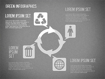 Infográficos ecológicos, Deslizar 12, 01337, Modelos de Negócio — PoweredTemplate.com