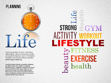 Lifestyle planning diagram, Dia 10, 01338, Businessmodellen — PoweredTemplate.com