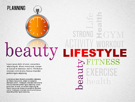 Lifestyle planning diagram, Dia 3, 01338, Businessmodellen — PoweredTemplate.com