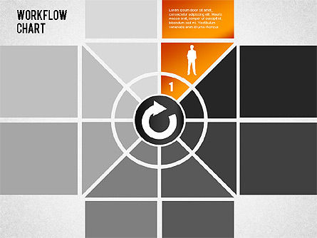 Gráfico de flujo de trabajo, Diapositiva 2, 01340, Diagramas de proceso — PoweredTemplate.com