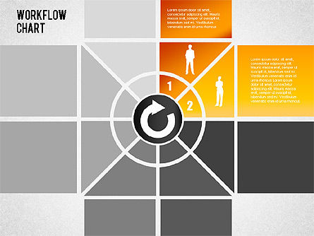 Gráfico de flujo de trabajo, Diapositiva 3, 01340, Diagramas de proceso — PoweredTemplate.com