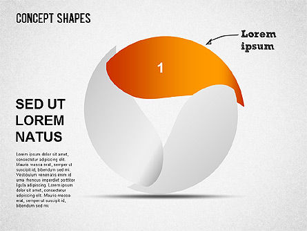 Concept shapes collection, Deslizar 11, 01341, Formas — PoweredTemplate.com