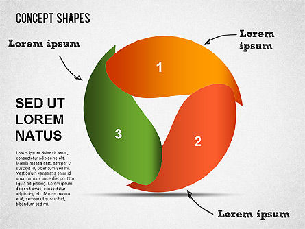 Concept shapes collection, Deslizar 13, 01341, Formas — PoweredTemplate.com