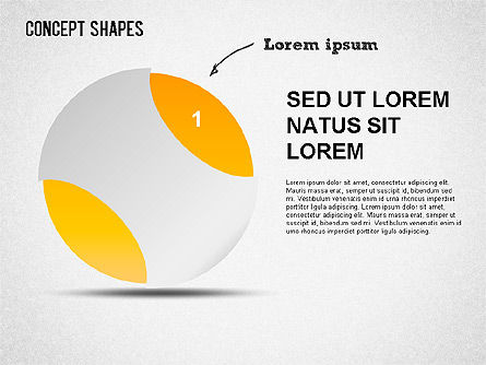 Colección de formas de concepto, Diapositiva 9, 01341, Formas — PoweredTemplate.com