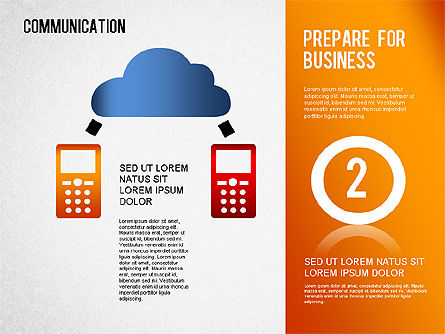 Infographics da comunicação, Deslizar 3, 01342, Modelos de Negócio — PoweredTemplate.com