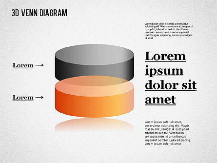 Transparante gekleurde Venn-diagram, PowerPoint-sjabloon, 01345, Businessmodellen — PoweredTemplate.com