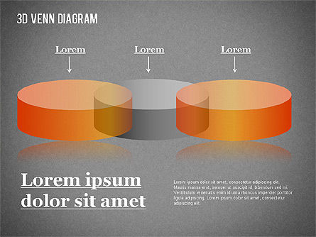 Diagrama transparente de Venn de color, Diapositiva 10, 01345, Modelos de negocios — PoweredTemplate.com
