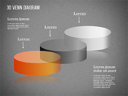 Diagrama transparente de Venn de color, Diapositiva 12, 01345, Modelos de negocios — PoweredTemplate.com