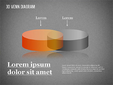 투명 한 색깔의 벤 다이어그램, 슬라이드 13, 01345, 비즈니스 모델 — PoweredTemplate.com