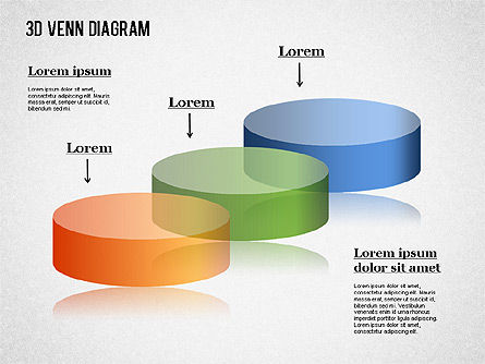 Transparente farbige Venn-Diagramme, Folie 4, 01345, Business Modelle — PoweredTemplate.com